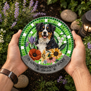 Rainbow Bridge Memorial Garden Stone – Custom Pet Memorial