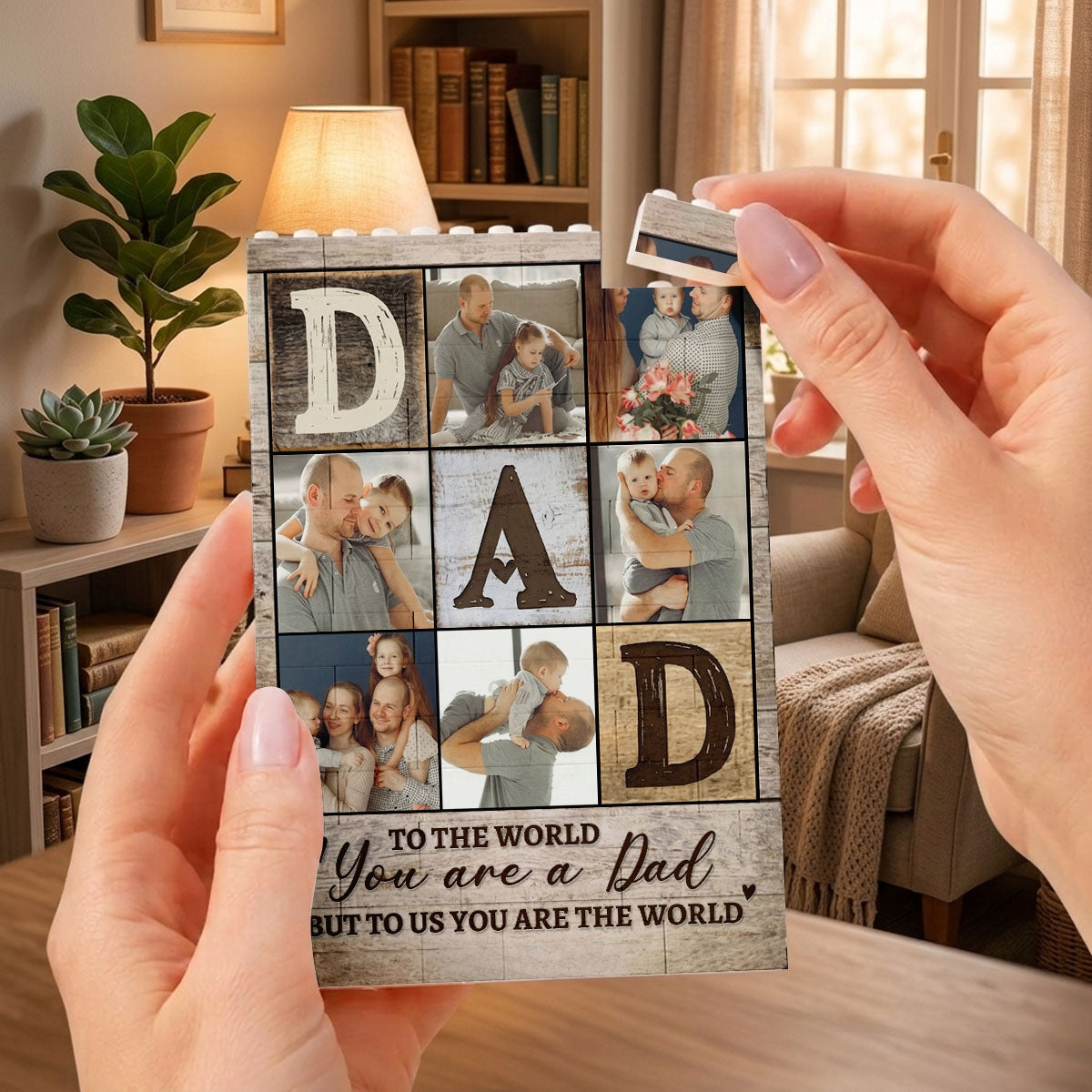 I Love You Dad - Personalized Brick Block