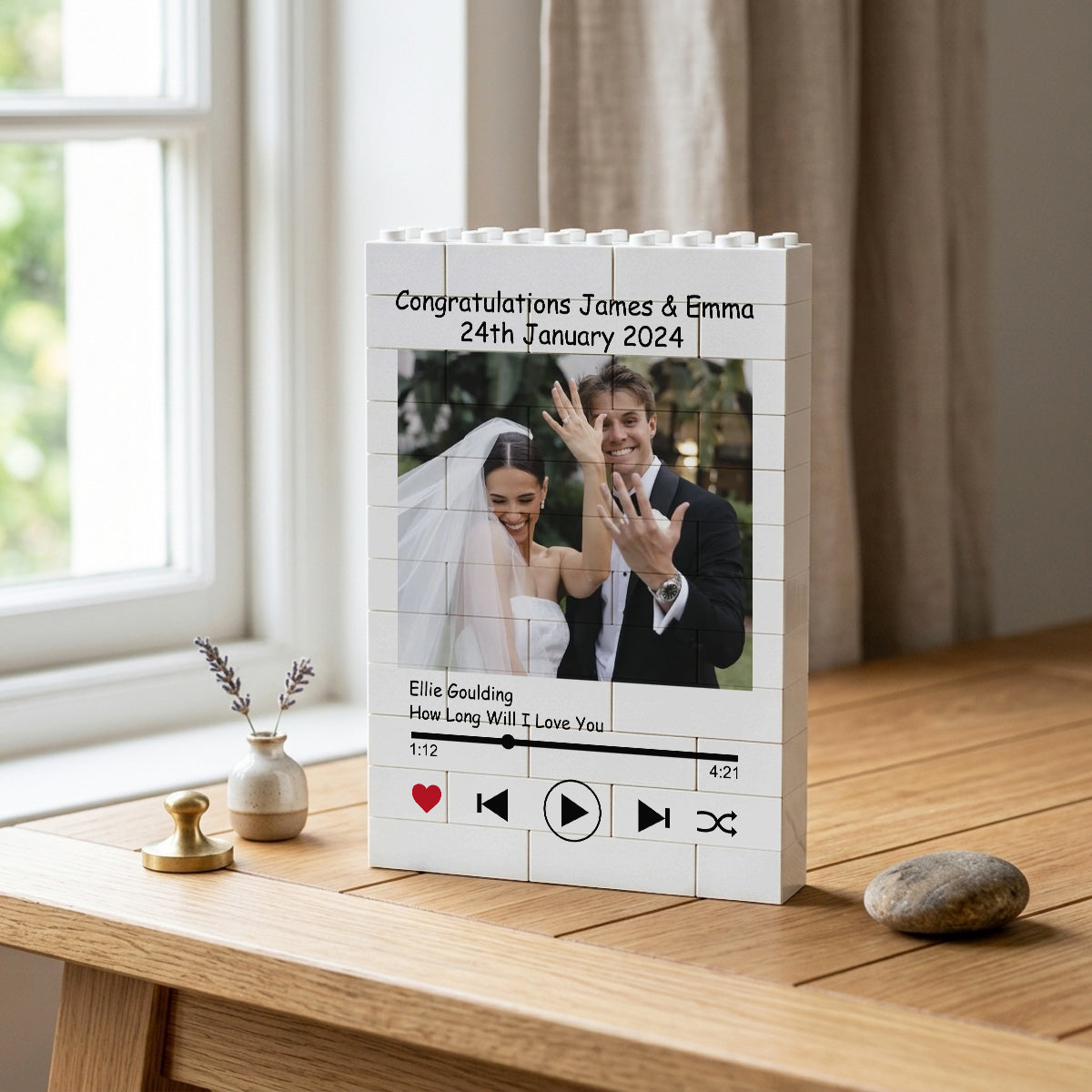 The Song That Tells Our Story - Personalized Building Brick Puzzle