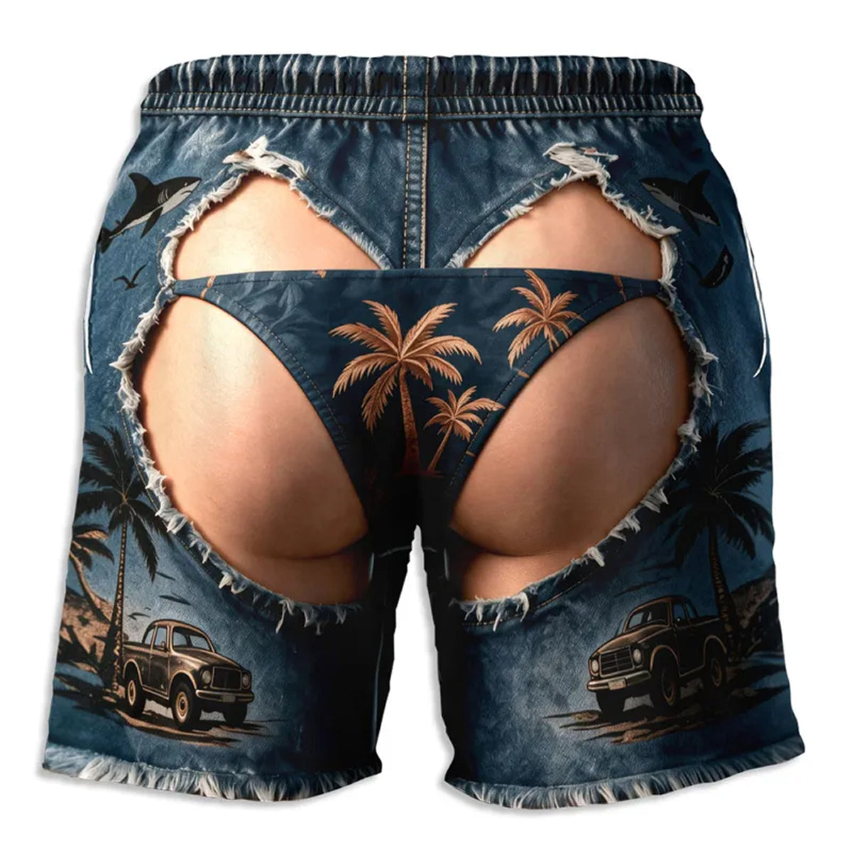 Hot Summer Ride - Personalized Beach Shorts