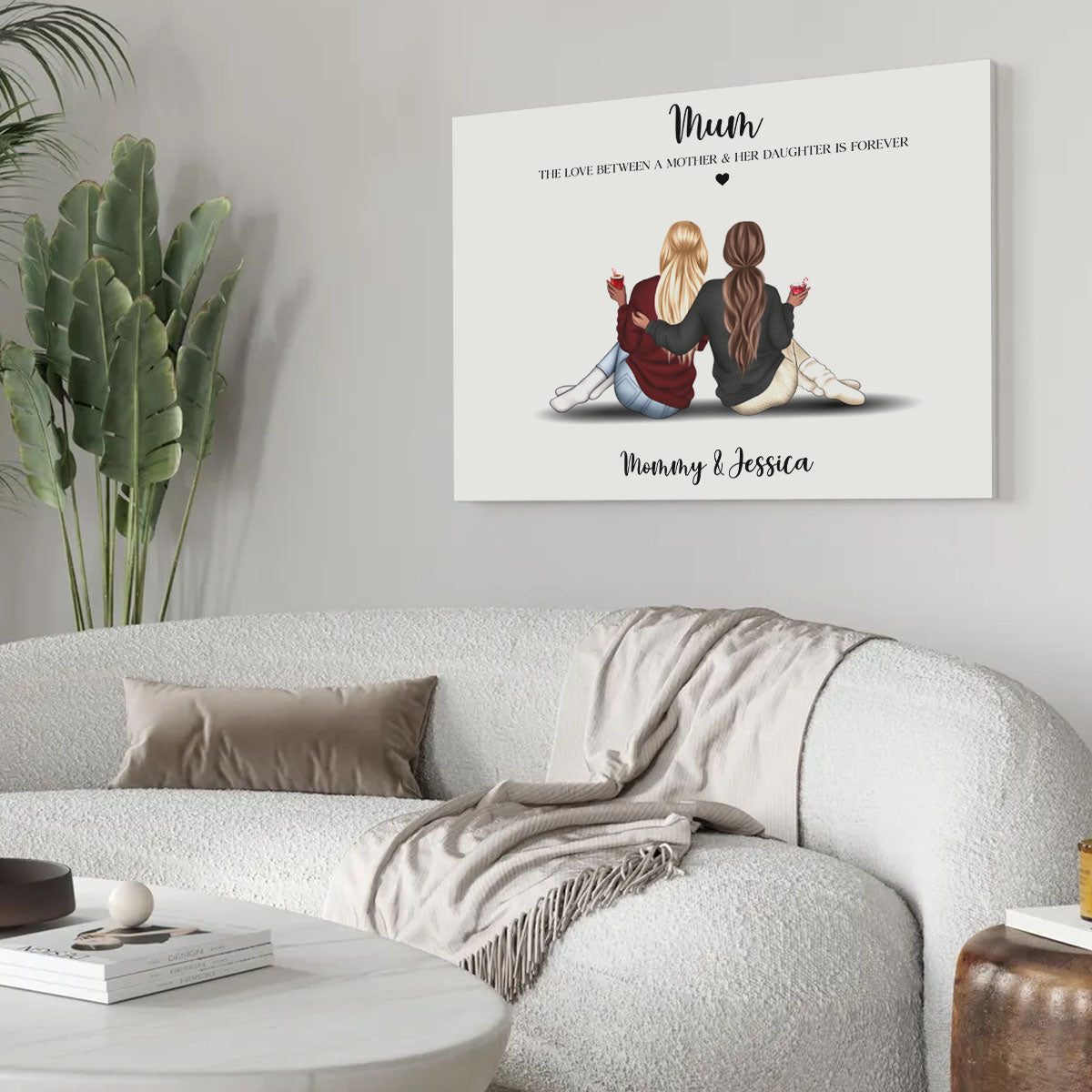 Mum Gifts, Mum And Daughters Print, Mom Gifts, Mother And Daughter Print, Mum Birthday Gift