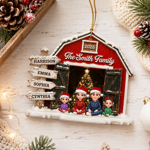 Family Sign Posts Family Together - Real 3D Raised Ornament - Gift For Family,