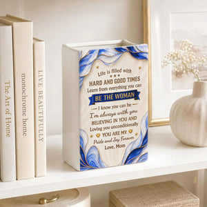 Learn From Everything You Can - Personalized Ceramic Book Vase