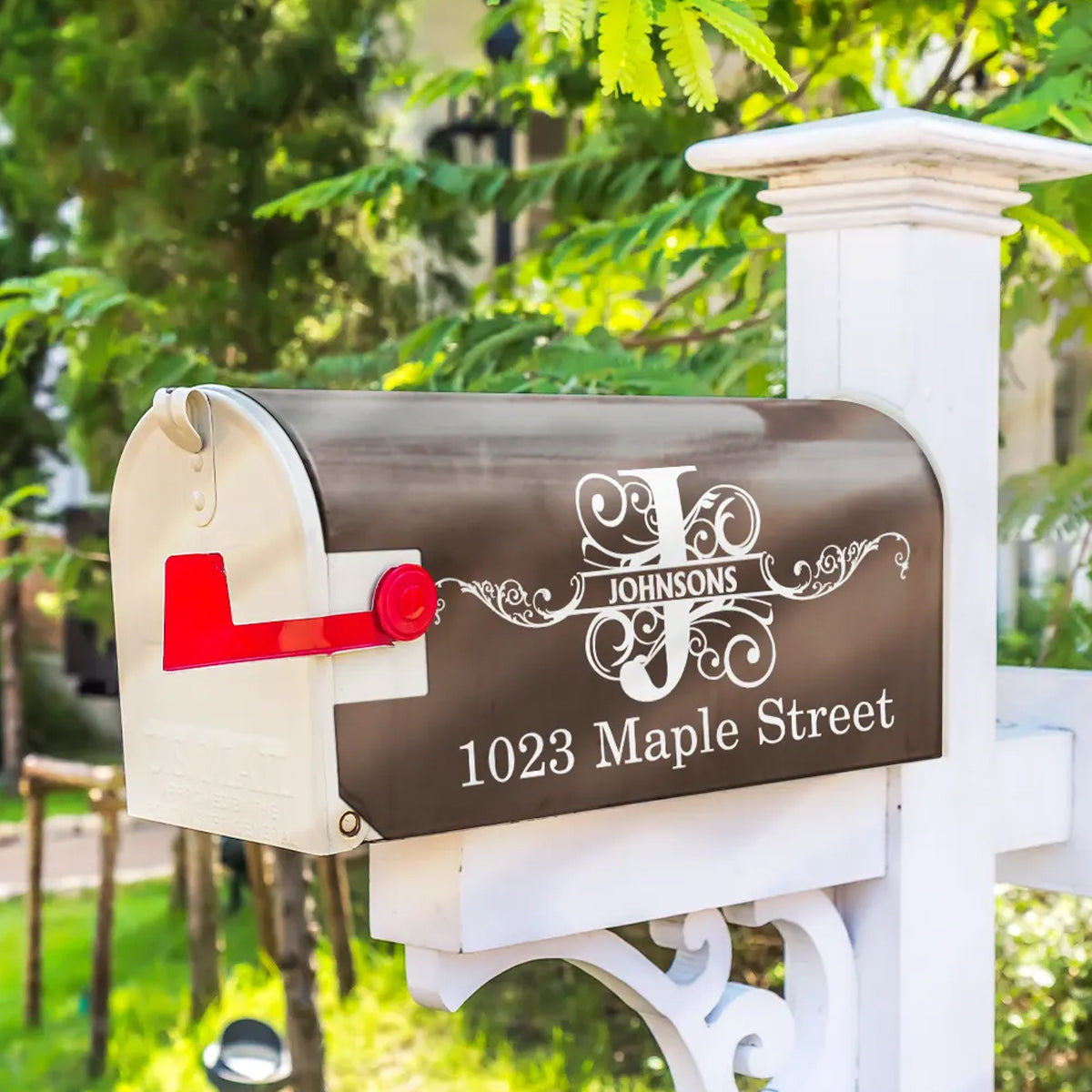 Family Name Monogram - Personalized Mailbox Cover