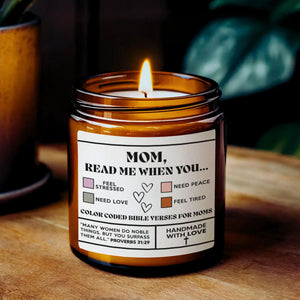 Mom Read Me When You - Personalized Scented Candle