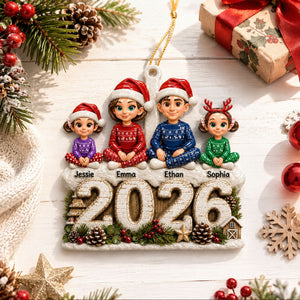 Together Makes Every Moment Better - Family Ornament - Real 3D Raised Ornament