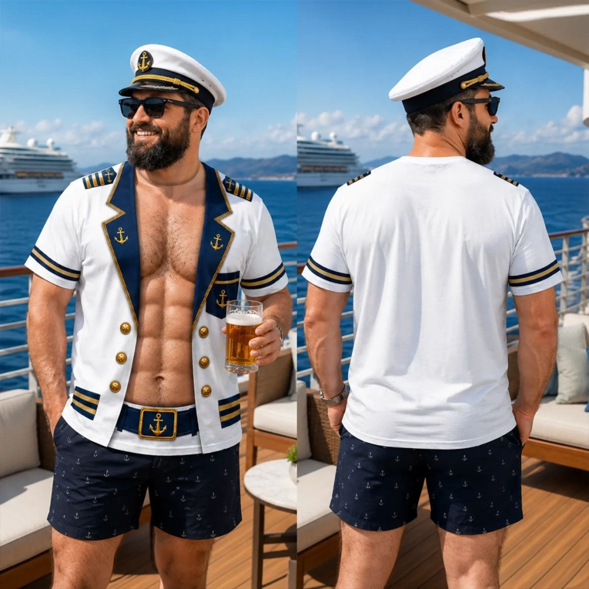 Captain Of Chaos - Custom Funny T-shirt For Men