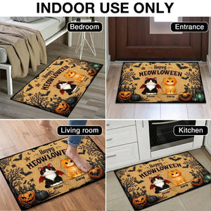 Spooky Halloween Beware of Little Cats Meownsters - Personalized Doormat - Halloween Gift For Cat Lovers, Halloween Decor