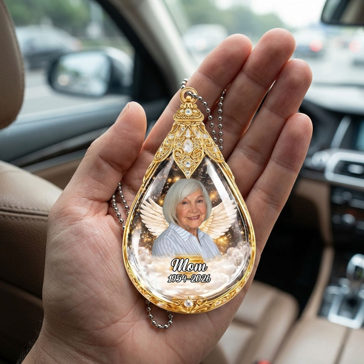 Teardrops Memorial - Personalized Custom Car Ornament