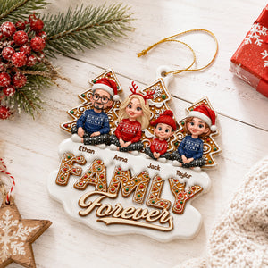 Personalized Christmas Birthday Gifts  - Linked By Love - Real 3D Raised Ornament