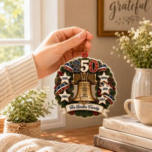 Guided By Love And Liberty 250 Years Of Freedom Ornament - Real 3D Raised Ornament