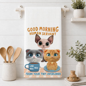 Human Servant Kitchen Towel - Personalized Birthday Gifts For Cat Lovers -  Kitchen Towel