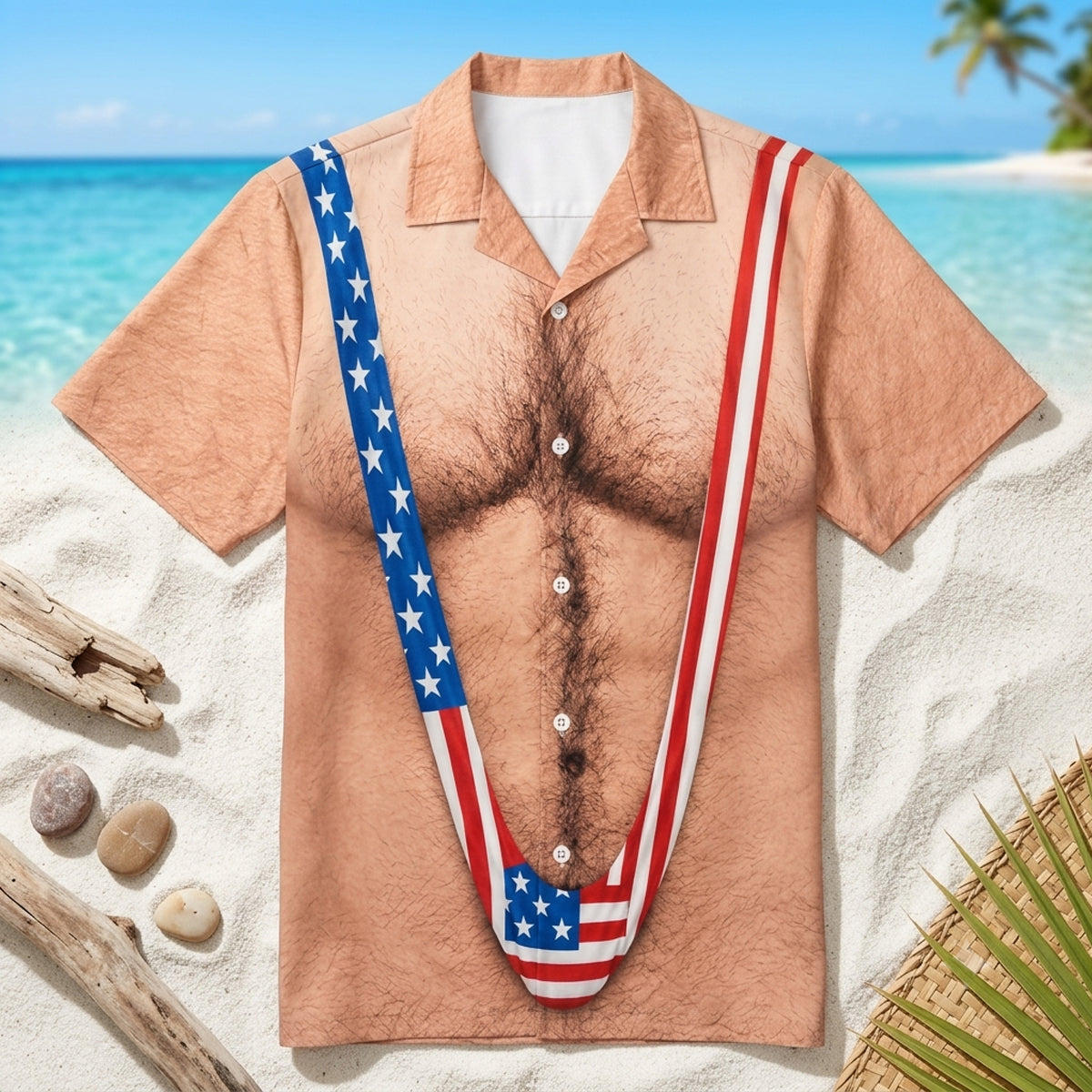 Custom Unisex Tropical Hawaiian Aloha Shirt - Personalized Summer Vacation And Travel Gifts For Men - Proud And Free