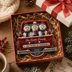 Driven By Love United By Freedom - Real 3D Raised Ornament