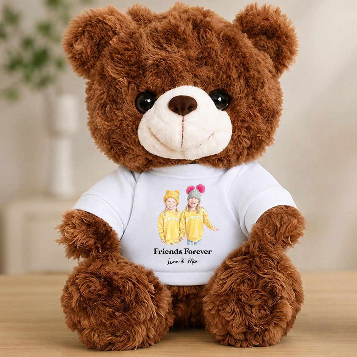 Friends Forever Teddy Bear - Birthday Personalized Teddy Bear
