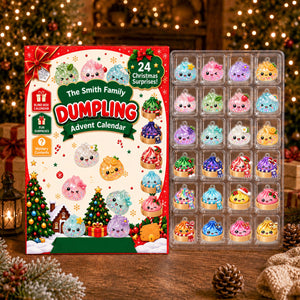 Dumpling Advent Calendar 2026 - 24 Day Spirits Countdown, Acrylic Charms Blind Box - Gift For Family