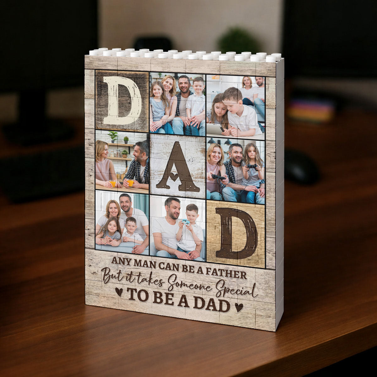 I Love You Dad - Personalized Brick Block