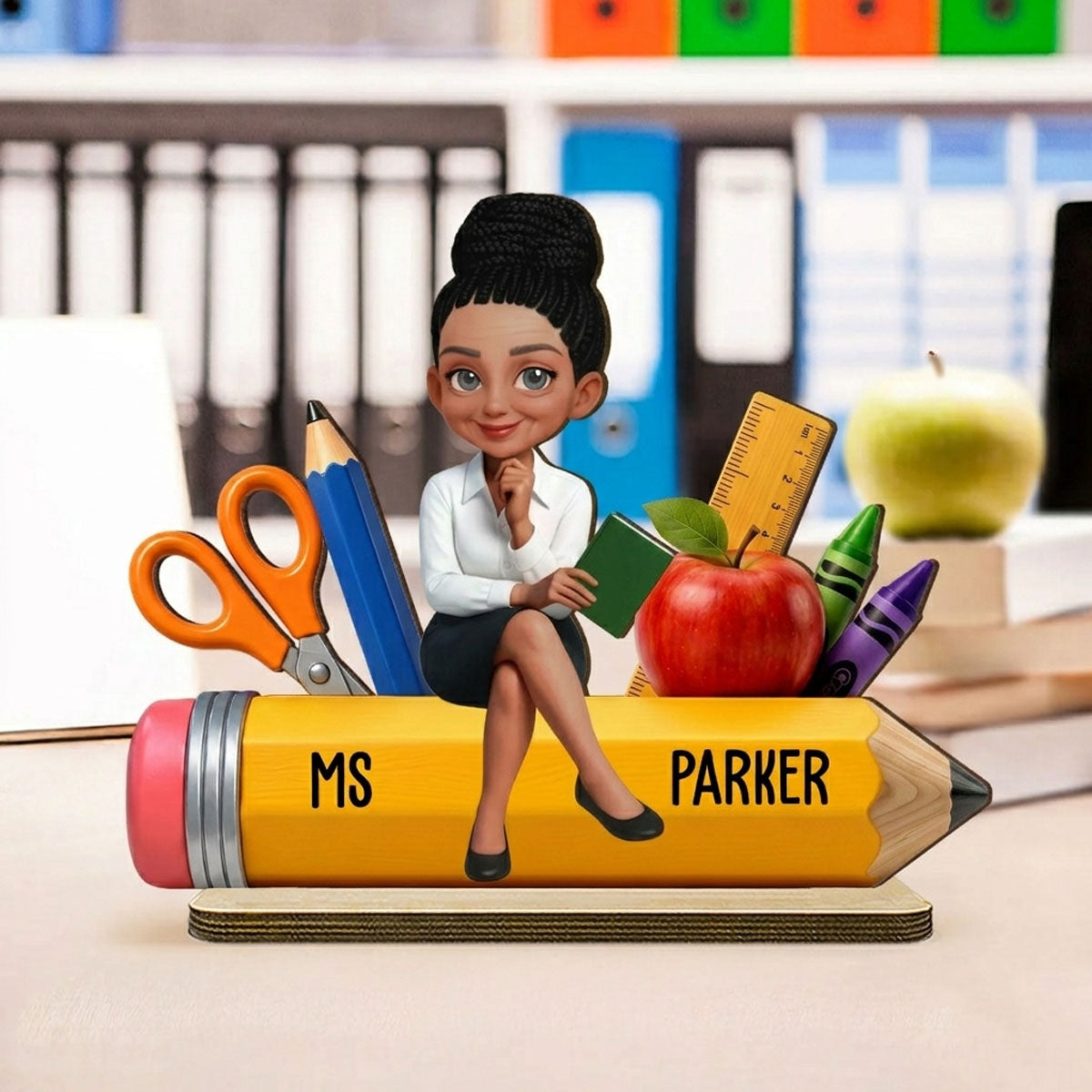 Teacher Life Pencil School Suppliers - Personalized Wooden Plaque - Back To School Gift For Teacher, Classroom Decor