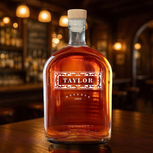 Barware For Him - Custom Gifts for Dad - Christmas Gift - Personalized Whiskey Bottle Boyfriend Gift, Groomsmen Gifts
