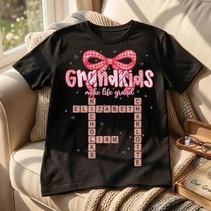 Grandkids Make Life Grand - Personalized T-shirt for Grandma