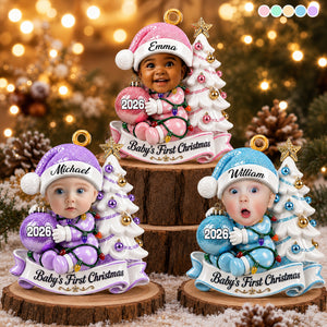 New Parents - Little Hands Big Love Christmas - Family Ornament - Real 3D Raised Ornament