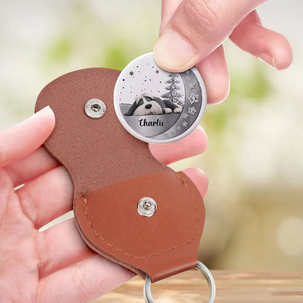 Always With You Personalized 3D Effect Pocket Hug, Dog Memorial Keychain, Custom Pet Loss Gift With Name, Pet Remembrance Gift For Dog Lover, Dog Mom