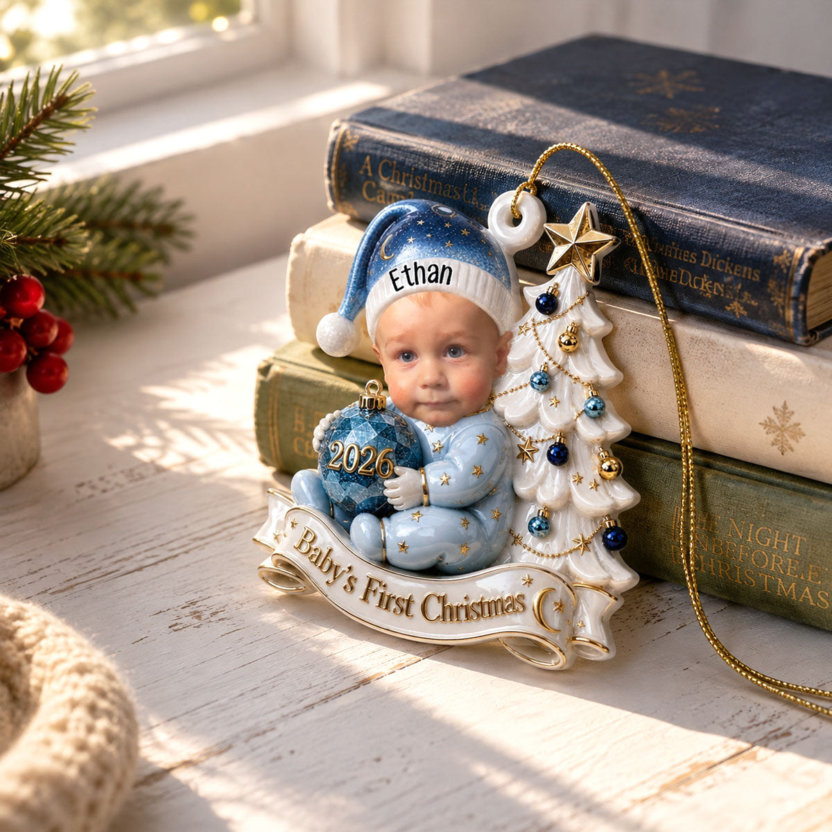 Baby First Year - Real 3D Raised Ornament