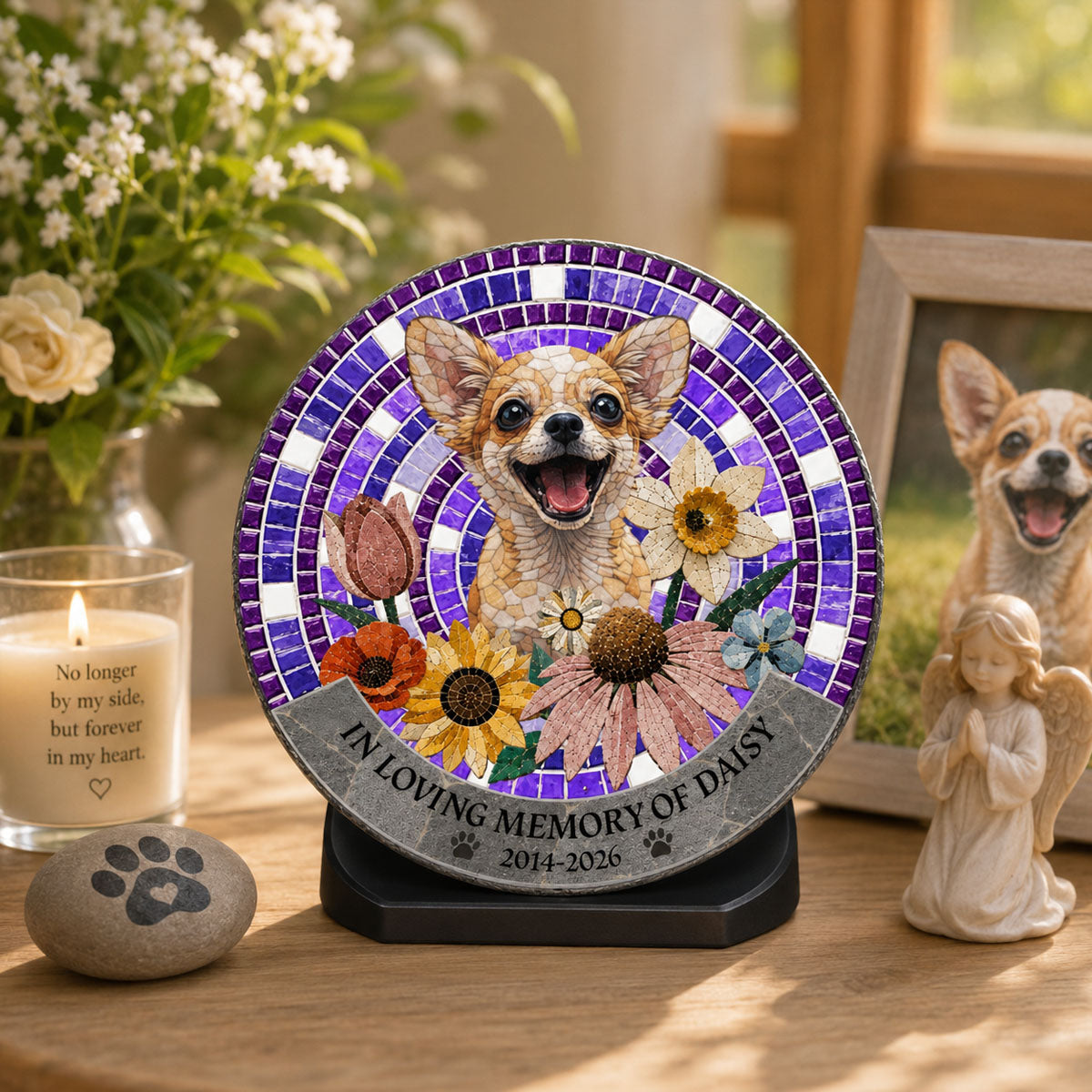 Rainbow Bridge Memorial Garden Stone – Custom Pet Memorial