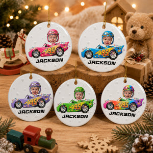 Custom Funny Driving Home For Christmas - Real 3D Ceramic Ornament