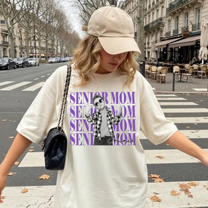 Personalised Vintage Photo And Year Senior Shirt: Custom Graduate Picture Shirt, Class of 2026 Graduation Gift, Retro Senior Boy Girl Shirt