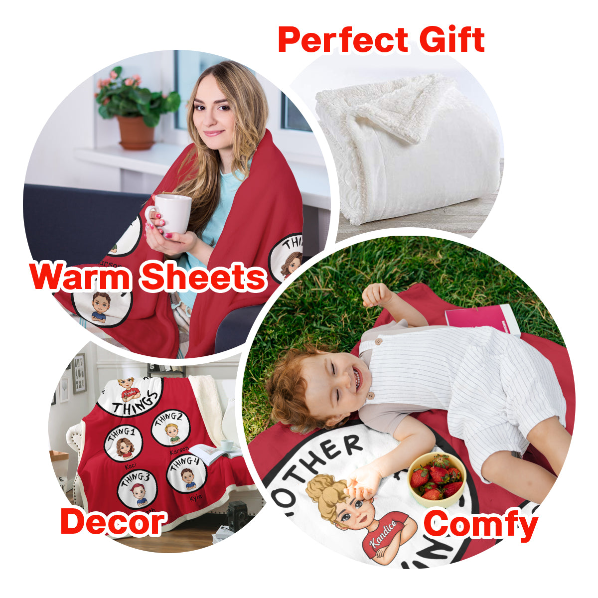 Mother Of All Things V2 - Personalized Blanket - Mother's Day, Birthday Gift For Mother, Grandma