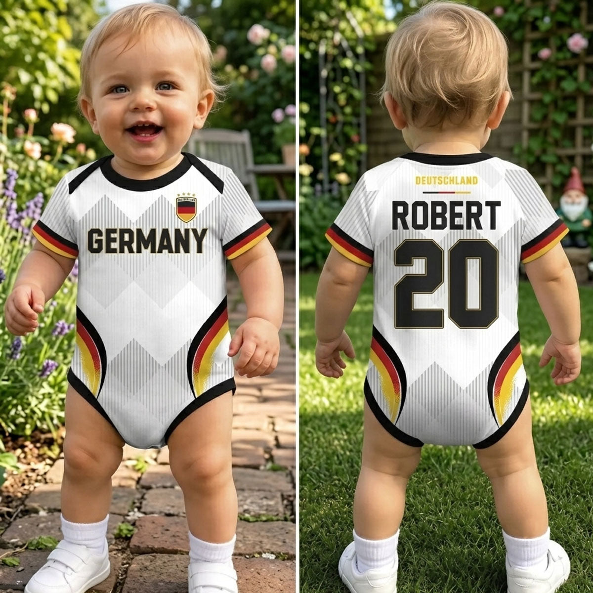 Custom Mexico World Football Baby Jersey Bodysuit - Personalized Baby Shower, Gender Reveal Gifts For New Moms, New Dads, Football Lovers - The Team's Youngest MVP