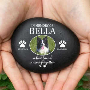 Custom Photo Once By My Side Forever In My Heart - Personalized Printed Rock