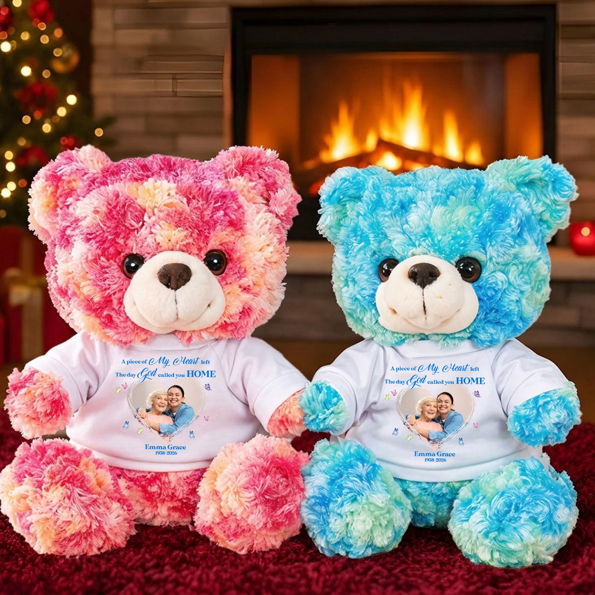 My Heart Left The Day God Called You Home - Personalized Custom Teddy Bear