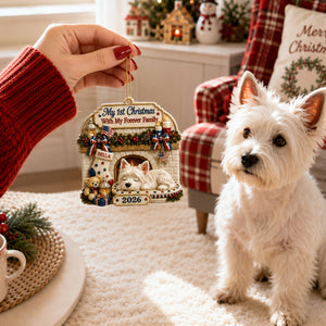 Loved By My Forever Family - Holiday Ornament - Real 3D Raised Ornament