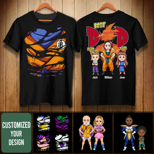 Best Dad Ever Super Saiyan - Personalized 3D Shirt - Gift For Father, Dad, Father's Day, Birthday Gift