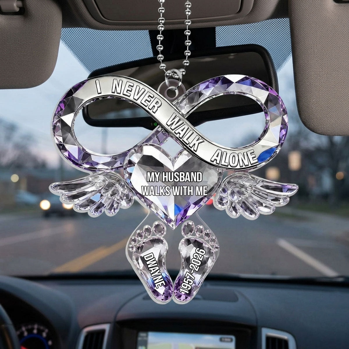 I Never Walks Alone - Personalized Acrylic Shape Ornament