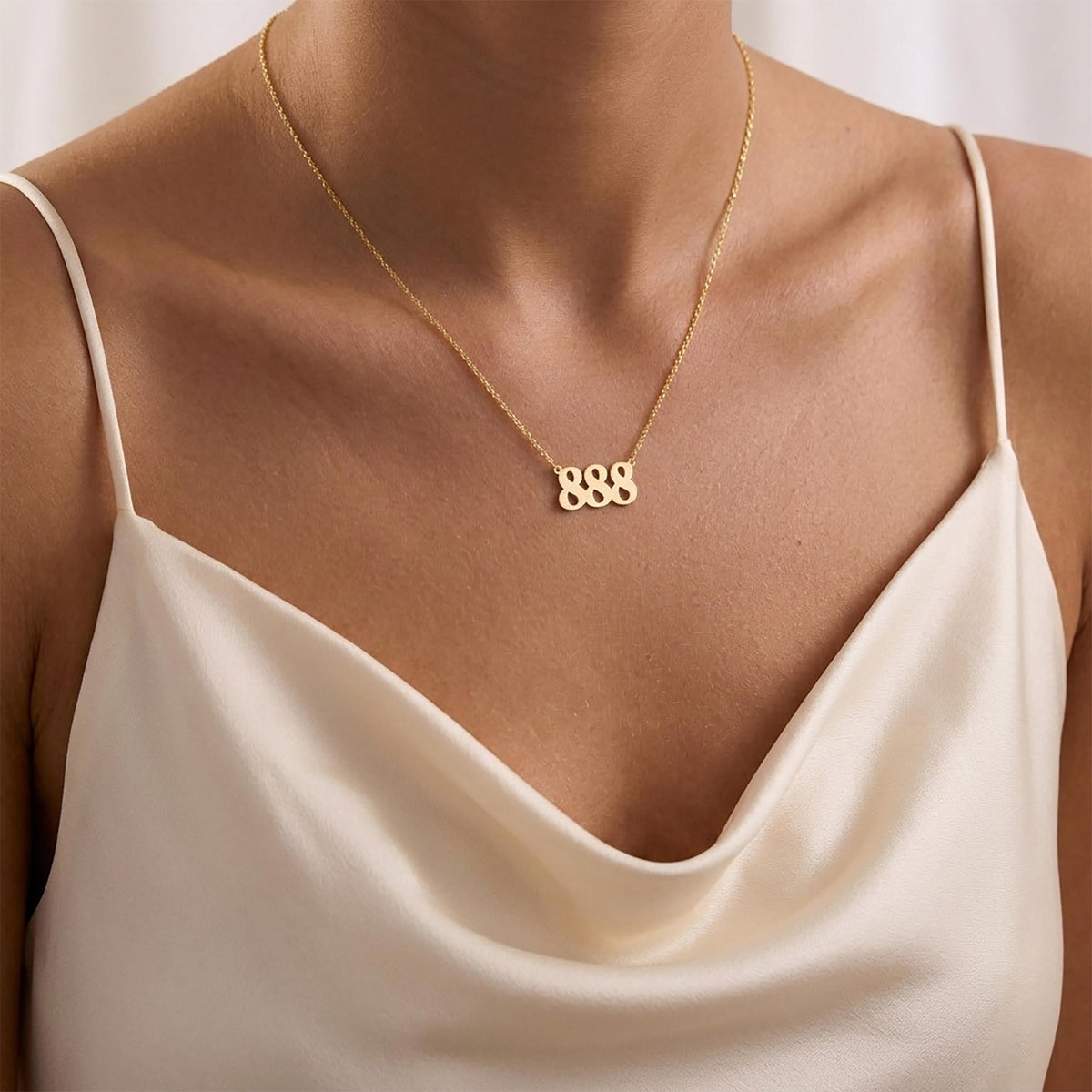 Angel Number Necklace, Good Luck Pendant, Custom Numerology Charm, Lucky Number Jewelry, Protection Gift Necklace