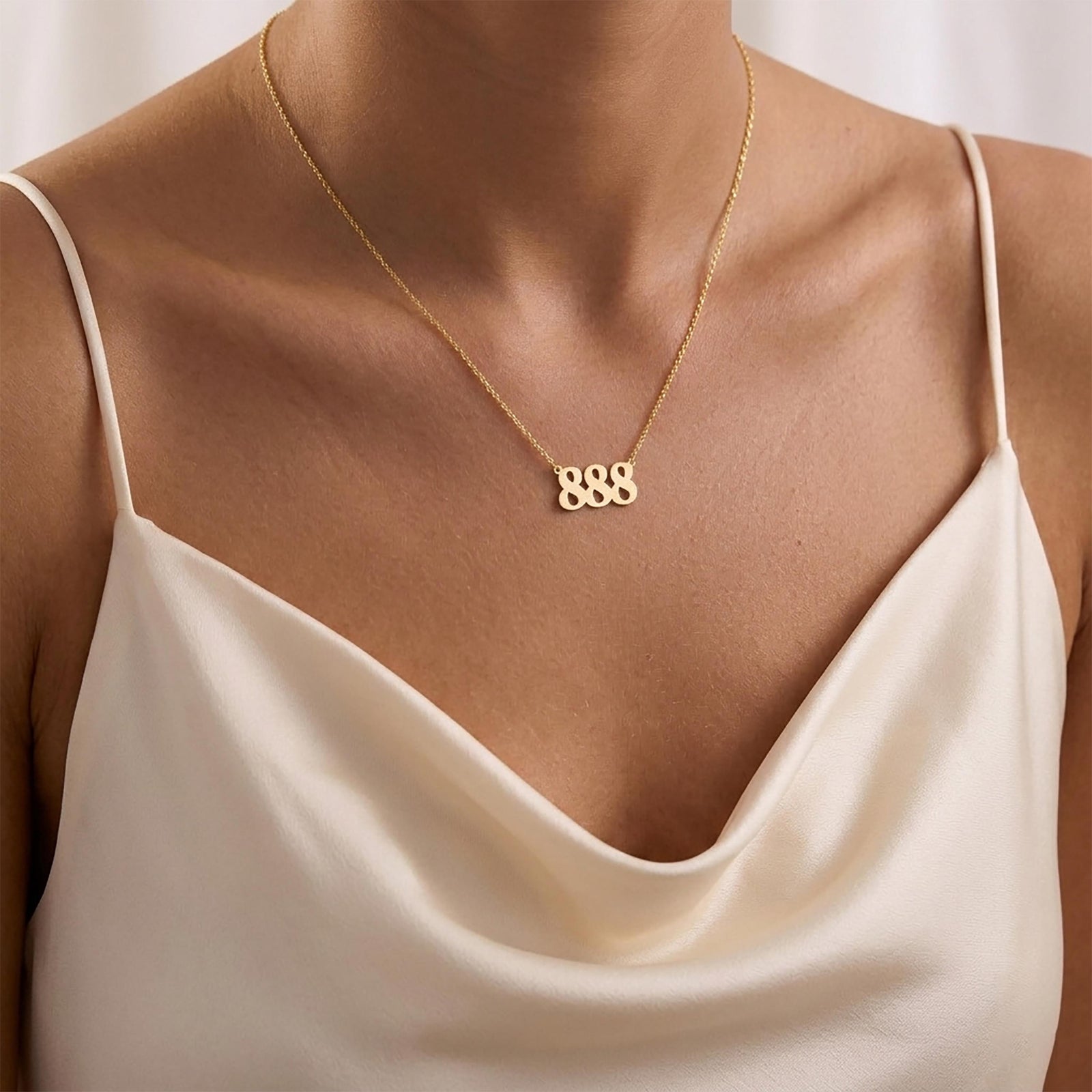 Angel Number Necklace, Good Luck Pendant, Custom Numerology Charm, Lucky Number Jewelry, Protection Gift Necklace