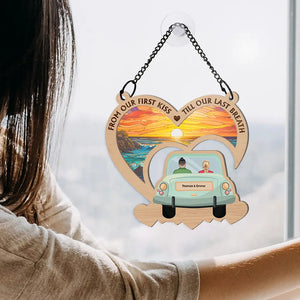 On The Way To Building A Life They Love - Personalized Window Hanging Suncatcher Ornament