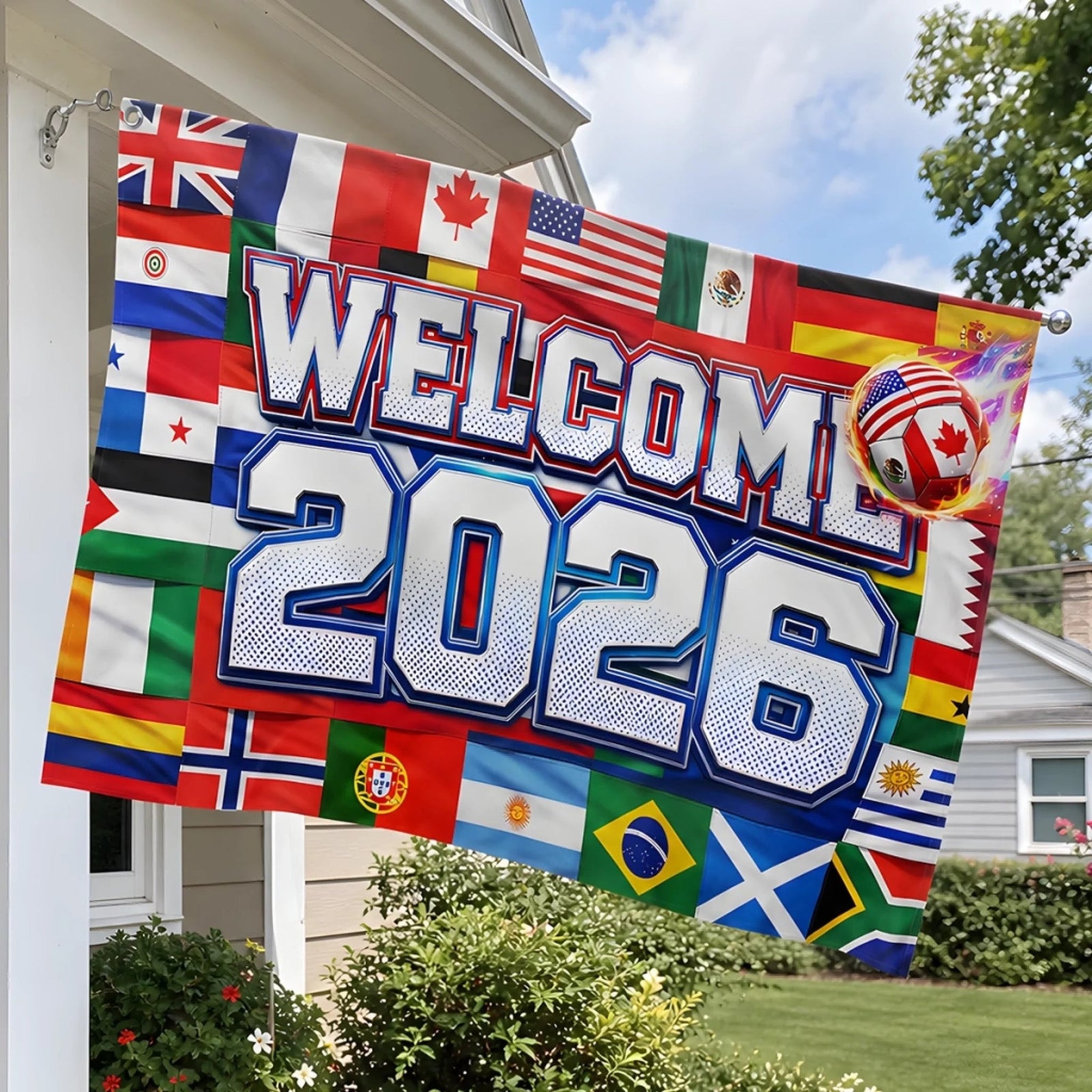 International Soccer Tournament Flag - Birthday Gifts For Soccer Lovers, Sports Fans, Sports Lovers - Welcome To The Big Game