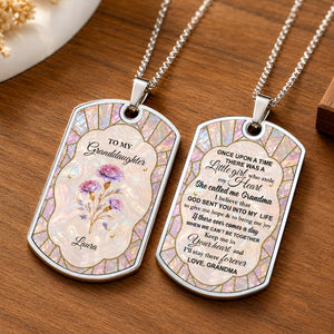 To My Granddaughter Personalized Keychain - Gift For Granddaughter and Birds lovers