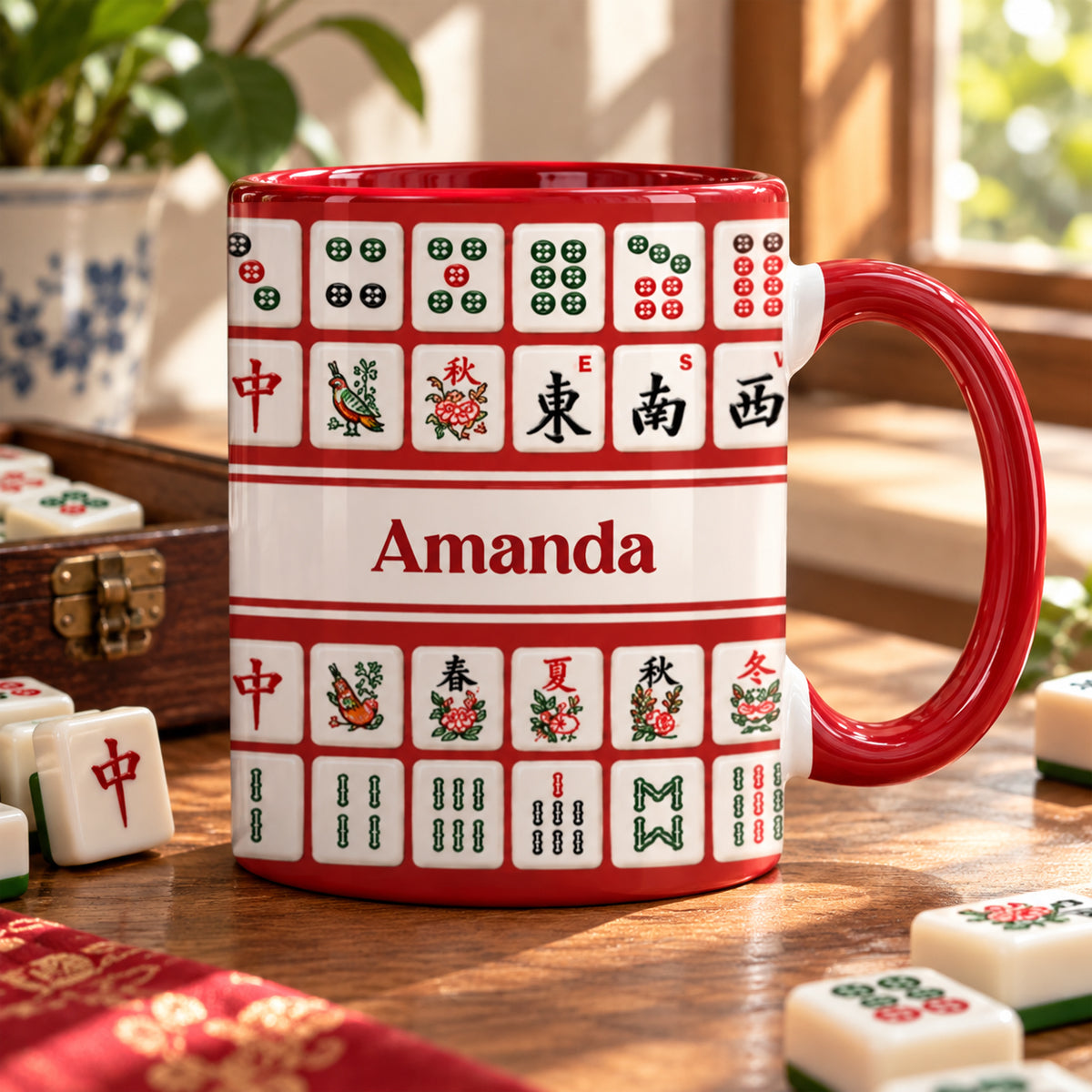 Mahjong Mug - Custom Gifts for Him/Her