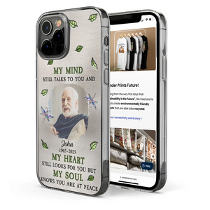 Custom Photo Memorial My Mind Still Talks To You - Personalized Phone Case