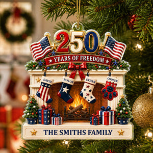 Christmas Love Anchored In Heritage And Pride - Personalized Custom Shaped Acrylic Ornament