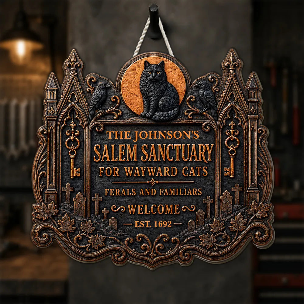 Welcome To Salem - Personalized 2-Layered Wood Sign