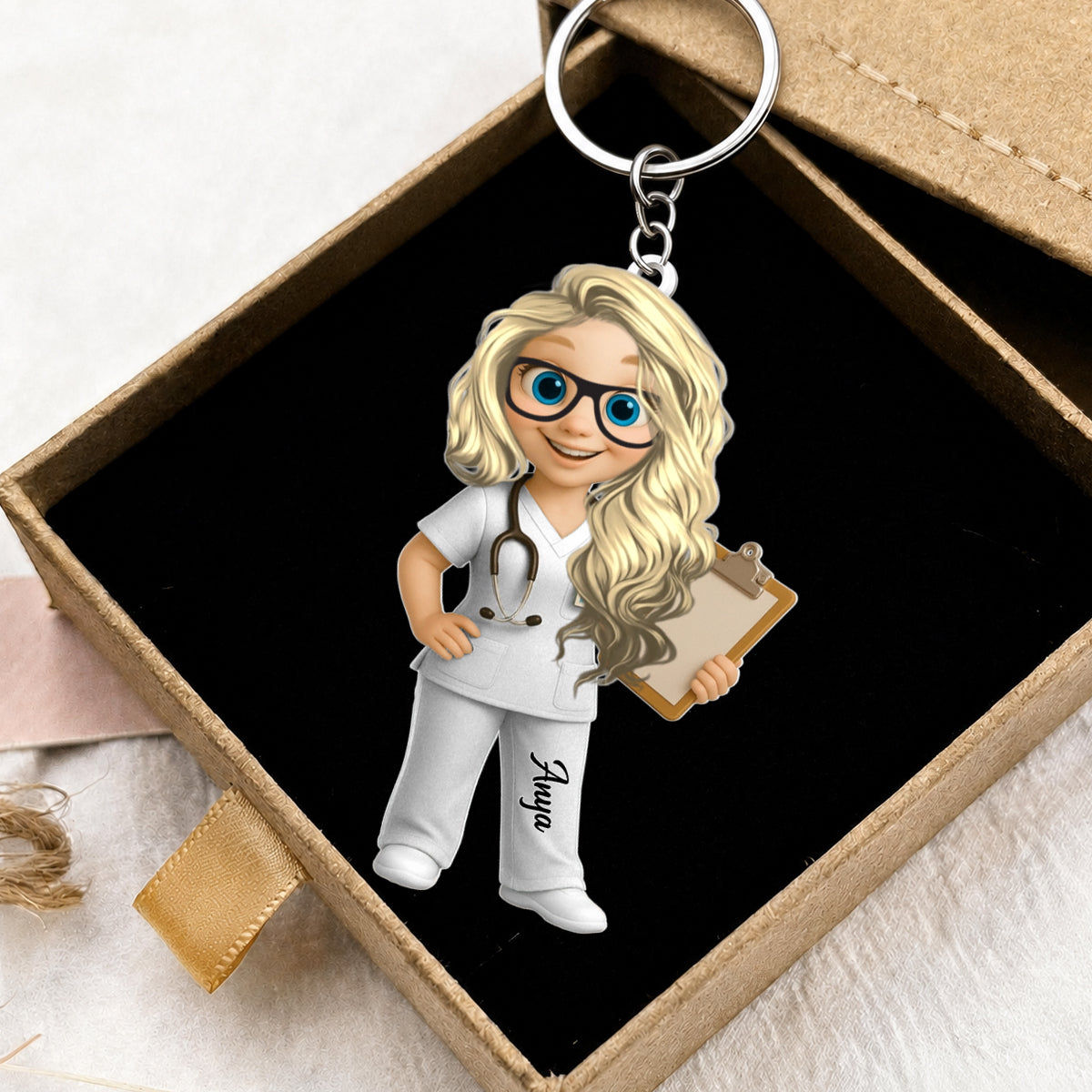 To My Favorite Nurse, Personalized Acrylic Keychain, Gift For Nurses