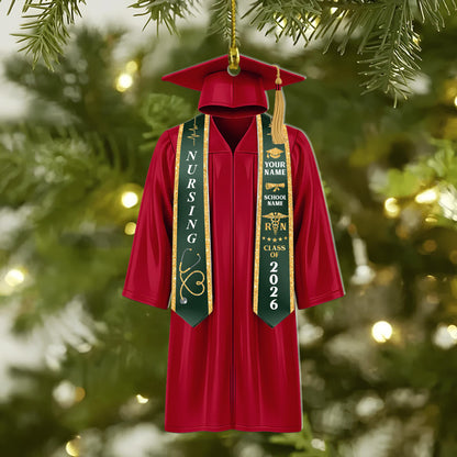 Personalized Nurse Graduation Ornament,2026 College Graduation,School Graduation Ornament Gift,Class Of 2026,High School Graduation Gift,Grad Gift