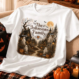 Haunted Village Halloween Family - Personalized Shirt - Halloween Gift For Family