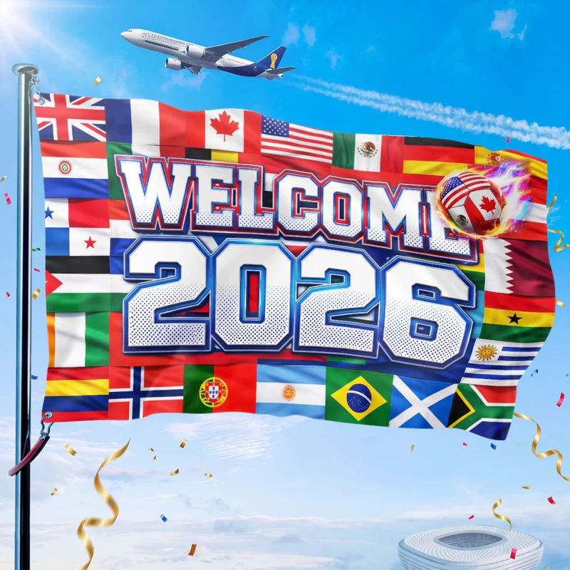 International Soccer Tournament Flag - Birthday Gifts For Soccer Lovers, Sports Fans, Sports Lovers - Welcome To The Big Game